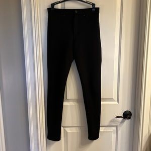 Black Stretchy Pants Skinny Leg